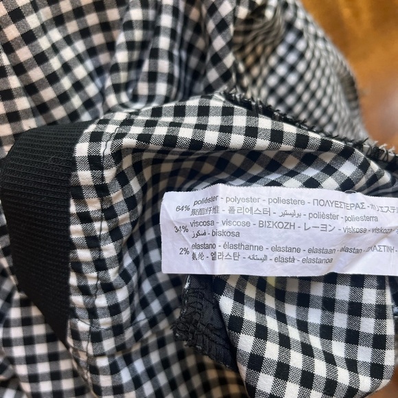 ZARA Checked Ankle Pants XL - Picture 6 of 7
